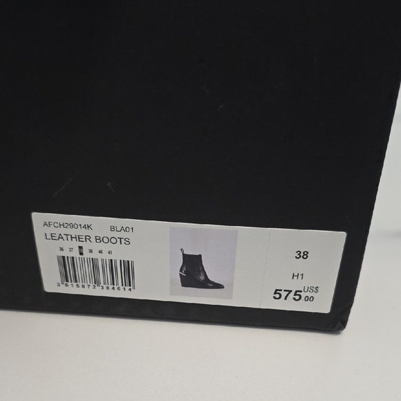 The Kooples Black Leather Ankle Boots - Picture 6 of 10